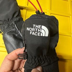 The North Face Black and Red Gloves